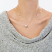 Friendship Knot Silver Necklace